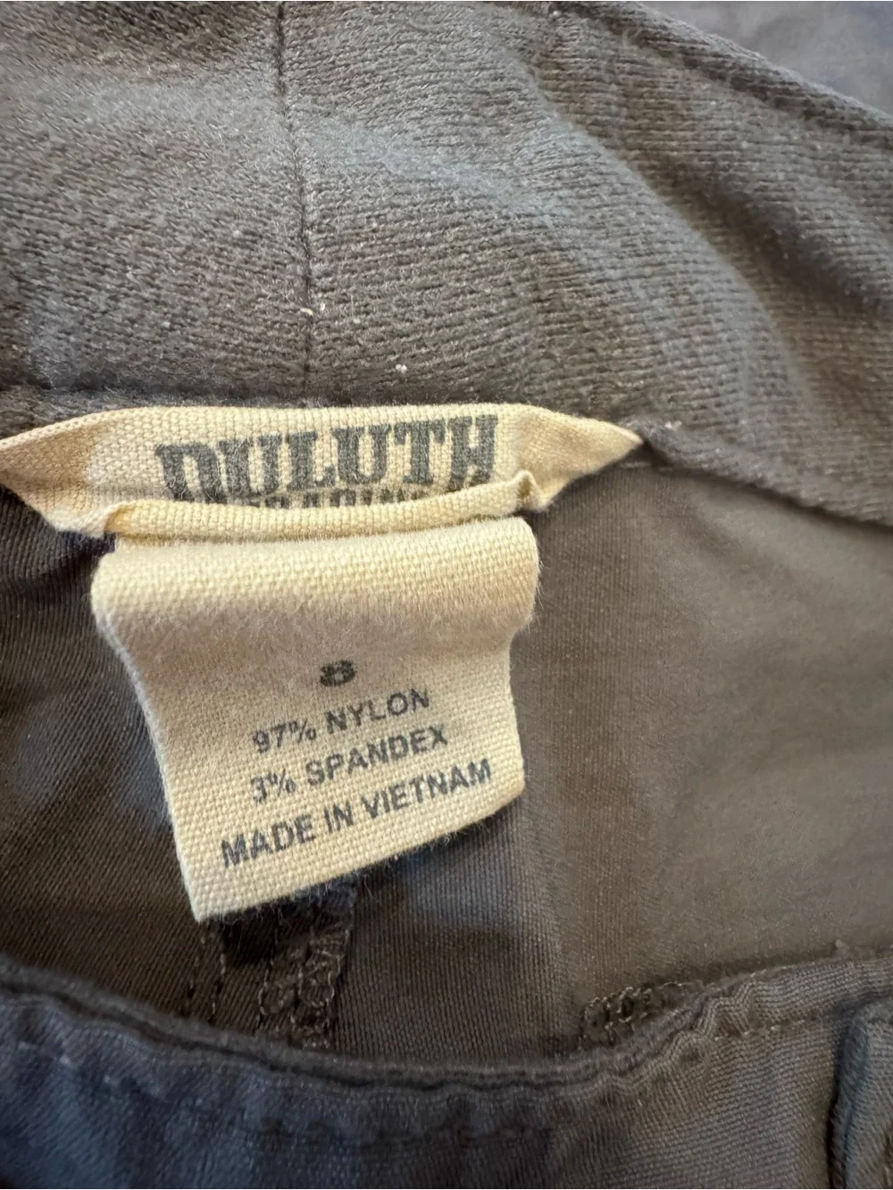 Duluth Trading Co Women's Capris in Charcoal Gray